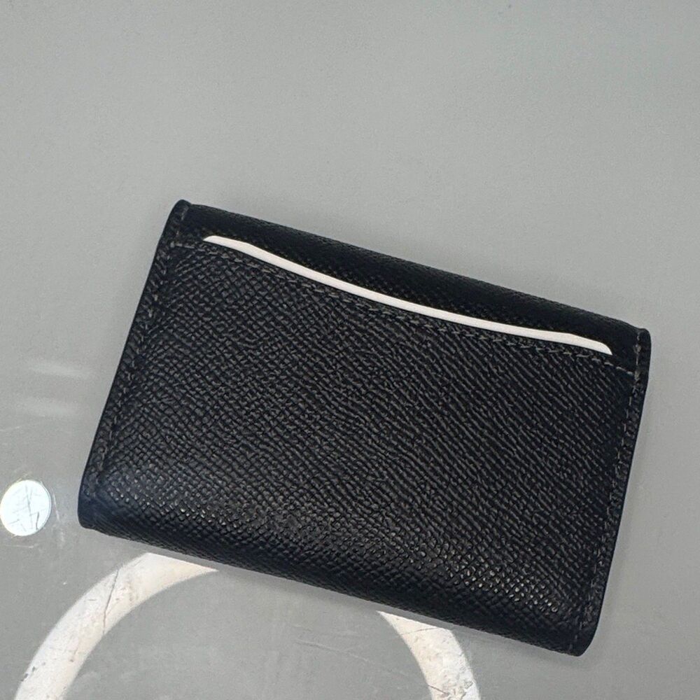 Coach Black Leather Card Case with Logo - NWT - Picture 4 of 6